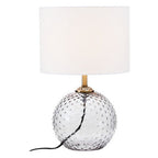 Grey Glass Table Lamp | Noa