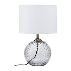 Grey Glass Table Lamp | Noa