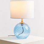 Blue Glass Table Lamp | Noa