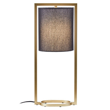 Black Shade with Gold Finish Metal Frame Table Lamp | Lara