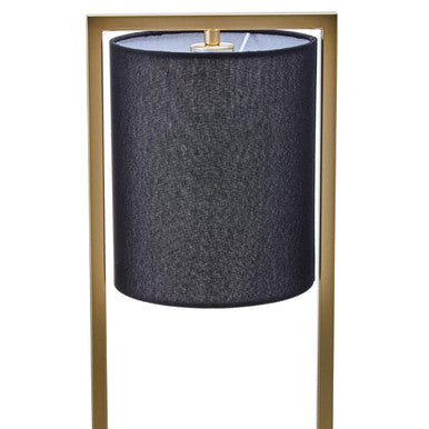 Black Shade with Gold Finish Metal Frame Table Lamp | Lara
