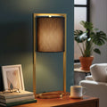 Black Shade with Gold Finish Metal Frame Table Lamp | Lara