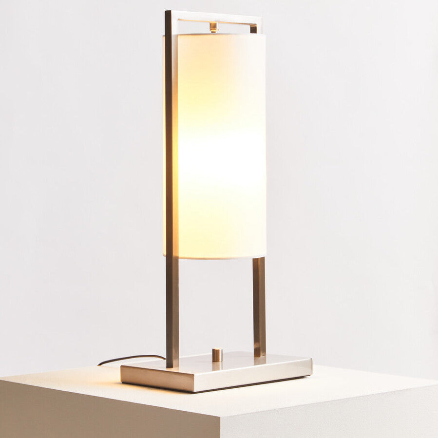 Atkins Nickel Finish Table Lamp
