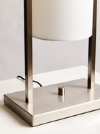 Atkins Nickel Finish Table Lamp
