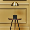 Brushed Brass Table Lamp with Black Marble Base | Murdoch