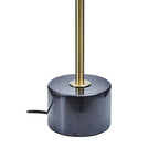 Brushed Brass Table Lamp with Black Marble Base | Palais
