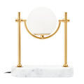 Marble And Gold Orb Table Lamp | Zalika