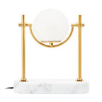 Marble And Gold Orb Table Lamp | Zalika