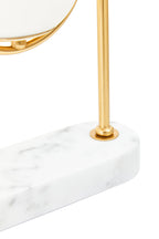 Marble And Gold Orb Table Lamp | Zalika