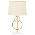 White And Gold Circles Table Lamp | Zara