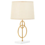 White And Gold Circles Table Lamp | Zara