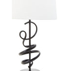 Matte Black Squiggle Table Lamp | Zavi
