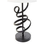 Matte Black Squiggle Table Lamp | Zavi