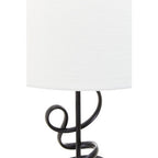 Matte Black Squiggle Table Lamp | Zavi