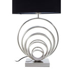 Brushed Chrome Sphere Table Lamp | Zayda