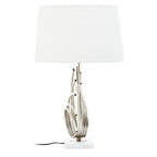 Brushed Chrome Spoke Table Lamp | Zaha
