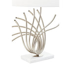 Brushed Chrome Spoke Table Lamp | Zaha