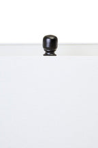 Clear Glass Table Lamp with Matte Black Base | Elana