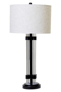 Matte Black and Ivory Table Lamp | Eman