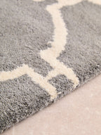 Kensington Townhouse Large Grey Hand Woven Rug | Bosie