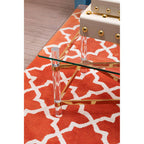 Kensington Townhouse Small Orange Hand Woven Rug | Bosie