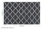 Bosie Large Diamond Lattice Rug | Kensington Townhouse