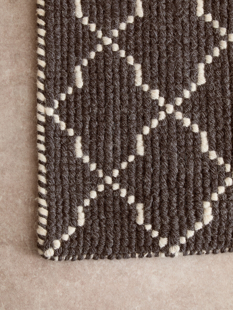 Bosie Large Diamond Lattice Rug | Kensington Townhouse