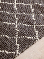Bosie Large Diamond Lattice Rug | Kensington Townhouse