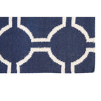 Bosie Small Blue Hand Woven Rug | Kensington Townhouse