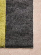 Bosie Small Abstract Hair on Leather Patchwork Rug | Safira