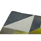 Bosie Large Abstract Hair on Leather Patchwork Rug | Safira