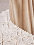 Bosie Small Geometric Ivory Rug | Jango