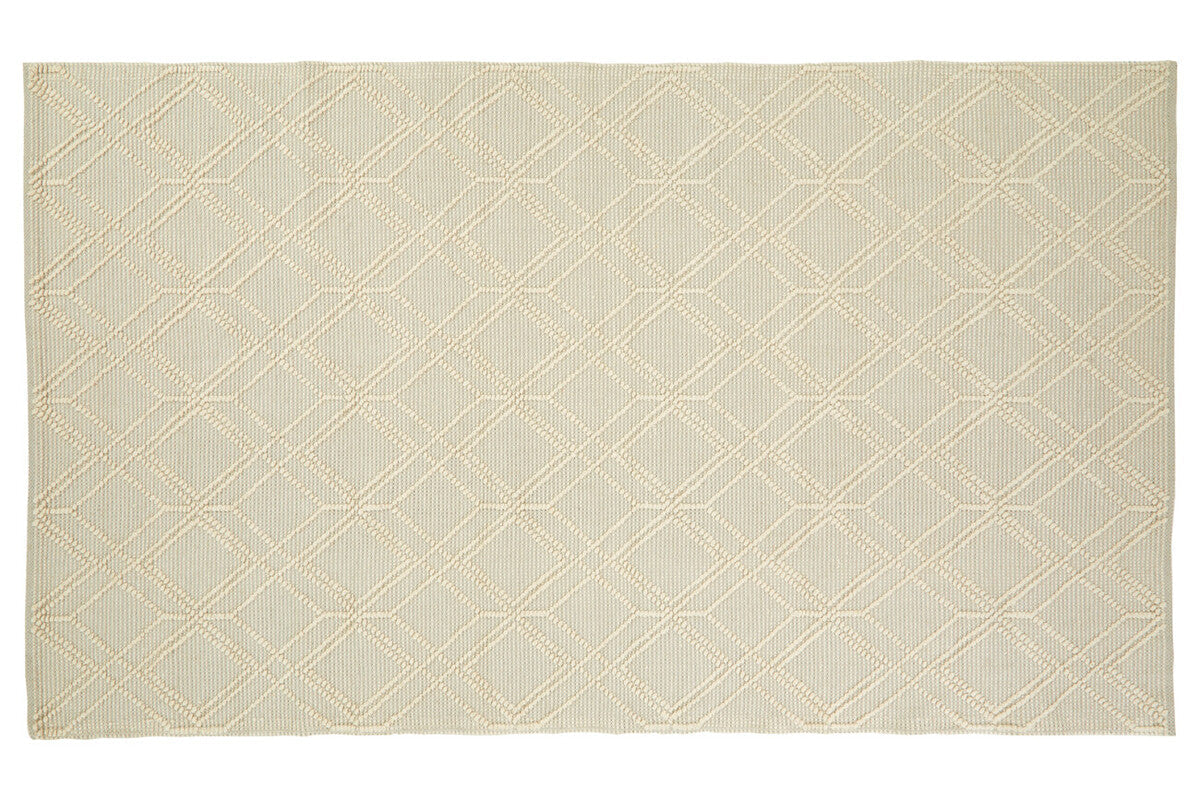 Bosie Large Geometric Ivory Rug | Jango