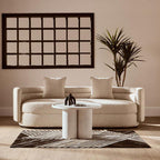 Bosie Small Black and White Hair on Leather Rug | Safira