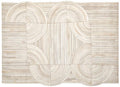 Bosie Small Natural Hair on Leather Rug | Safira