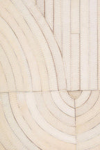 Bosie Small Natural Hair on Leather Rug | Safira