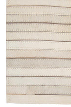 Bosie Small Natural Hair on Leather Rug | Safira