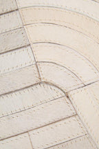 Bosie Small Natural Hair on Leather Rug | Safira