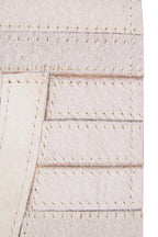 Bosie Small Natural Hair on Leather Rug | Safira