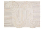 Bosie Large Natural Hair on Leather Rug | Safira