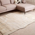 Bosie Large Natural Hair on Leather Rug | Safira
