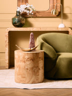 Bosie Large Natural Hair on Leather Rug | Safira
