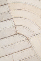Bosie Large Natural Hair on Leather Rug | Safira