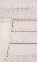 Bosie Large Natural Hair on Leather Rug | Safira