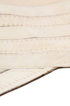 Bosie Large Natural Hair on Leather Rug | Safira