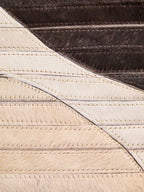 Bosie Small Abstract Hair on Leather Rug | Safira