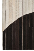 Bosie Large Abstract Hair on Leather Rug | Safira