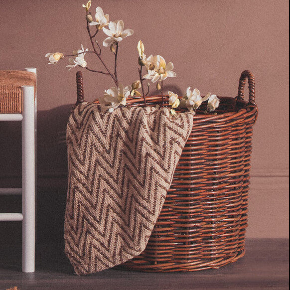 Argento Brown Rattan Storage Baskets- Set of 3