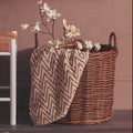 Argento Brown Rattan Storage Baskets- Set of 3
