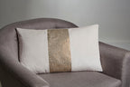 Ivory Velvet and Gold Cushion | Kensington Townhouse